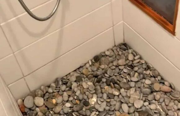 Couple share their unique shower flooring that's covered in river stones – and people are all saying the same thing | The Sun