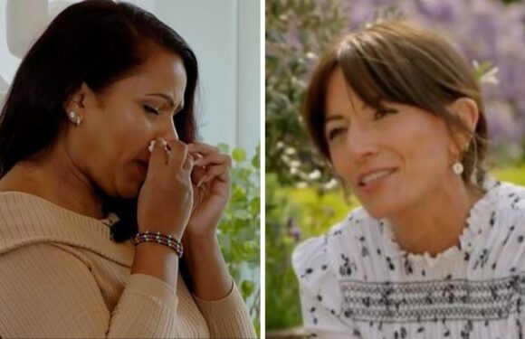 Davina McCall runs after My Mum, Your Dad star as she breaks down in tears