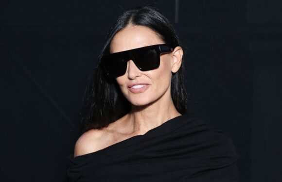 Demi Moore suffers awkward wardrobe malfunction in see-through dress