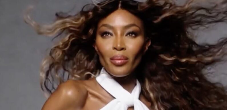 EXCLUSIVE: Naomi Campbell models her new PLT collection in a TV advert