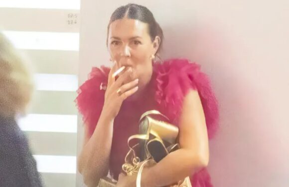 EastEnders’ Lacey Turner seen puffing on a cigarette as Stacey Slater star goes barefoot outside NTAs | The Sun