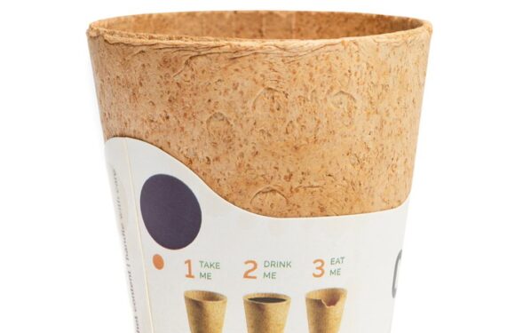 Eco-friendly coffee cup that turns into a biscuit used by Bristol cafe
