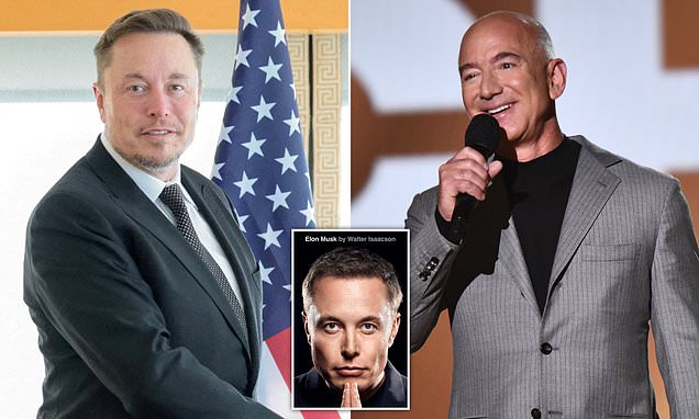 Elon and Musk reignite feud in SpaceX founder's biography