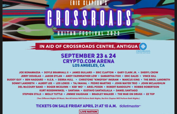 Eric Clapton's 2023 Crossroads Guitar Festival To Feature Guitar Center Village