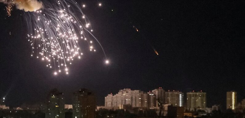 Explosions as almost three dozen Russian drones bombard Kyiv overnight