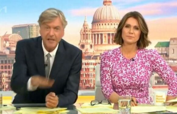 GMB fans fume calm down as Richard Madeley bangs hand on table in fiery row