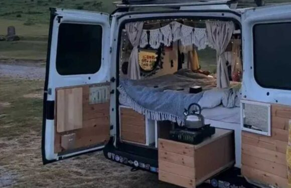 I converted an old transit van into a tiny home & now explore England – it only costs £500, I plan on doing it forever | The Sun