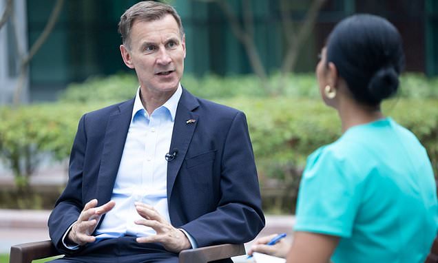 Jeremy Hunt dampens hopes of tax cuts amid 'sticky' inflation