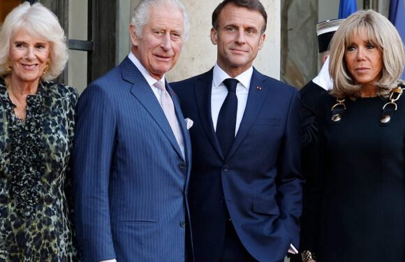 King Charles and Camilla meet the Macrons at Élysée to say goodbye