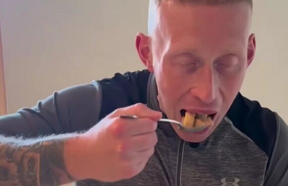 Lad on carnivore diet chows down on pork crackling and raw milk cereal