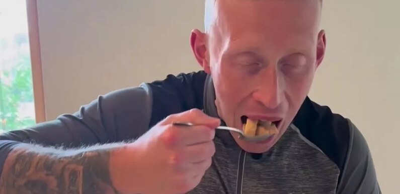 Lad on carnivore diet chows down on pork crackling and raw milk cereal