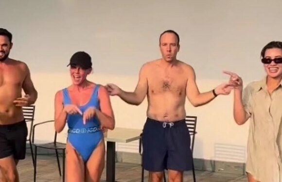 Matt Hancock dances shirtless with Celeb SAS pals as furious fans unfollow star