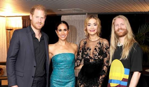 Meghan and Harry rub shoulders with Rita Ora and Sam Ryder
