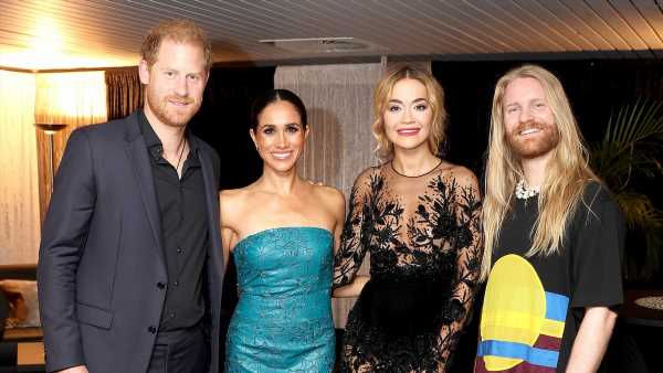 Meghan and Harry rub shoulders with Rita Ora and Sam Ryder
