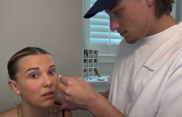 Millie Bobby Browns Fiancé Jake Bongiovi Does Her Makeup In Cute New Video Watch Now!