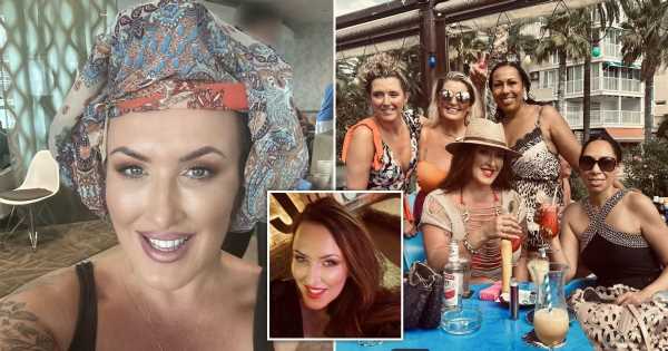 Mum tricks receptionist who won't let her wear rollers in airport lounge