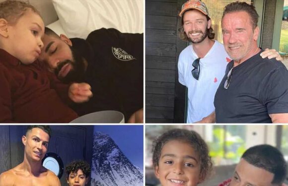 National Sons Day, Celebrity Dads All Smiles With Their Mini-Me's