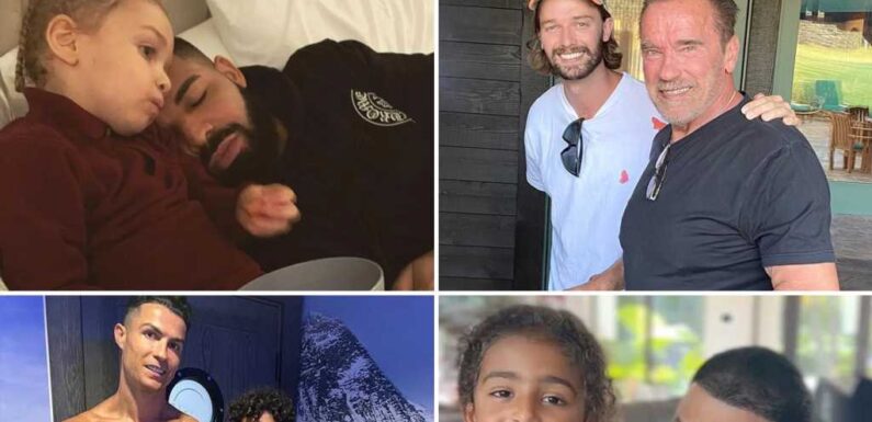 National Sons Day, Celebrity Dads All Smiles With Their Mini-Me's