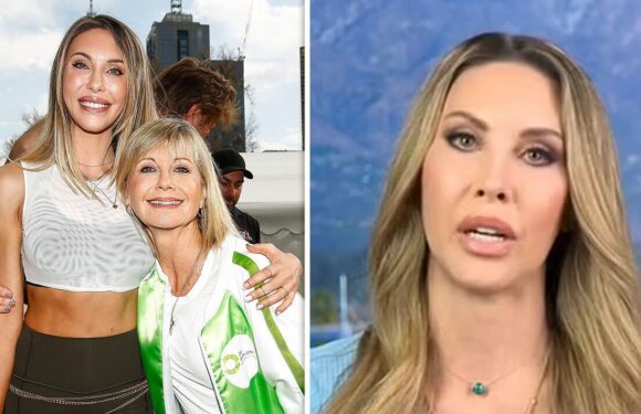 Olivia Newton-John’s daughter Chloe Lattanzi breaks down in tears on live TV