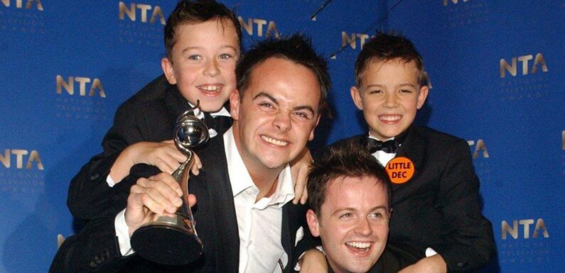 Original Little Ant and Dec now – six footers with their own careers and successful business
