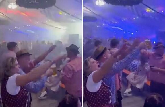 Outrage in Germany as video shows revellers 'performing Nazi salute'