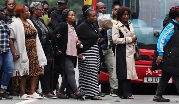 Pictured: Croydon girl's mother at vigil for murdered daughter