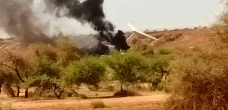 Plane 'linked to Wagner Group' crashes in Africa one month after warlord Yevgeny Prigozhin was killed in exploding jet | The Sun