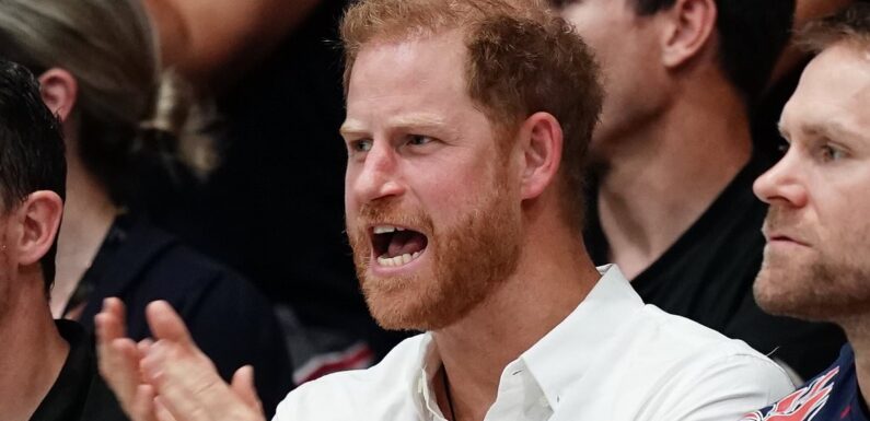 Prince Harry cheers on Team UK at Invictus wheelchair rugby final