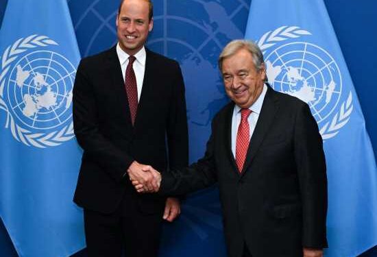 Prince William got his big photo-op at the UN, with Secretary-General Guterres