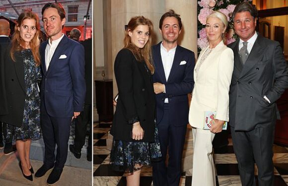 Princess Beatrice looks elegant in a black dress