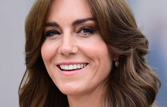 Princess Kate reveals painful-looking hand injury as she dons power suit on prison visit | The Sun