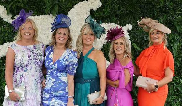 Racegoers opt for a sea of colour as they head to Ladies Day