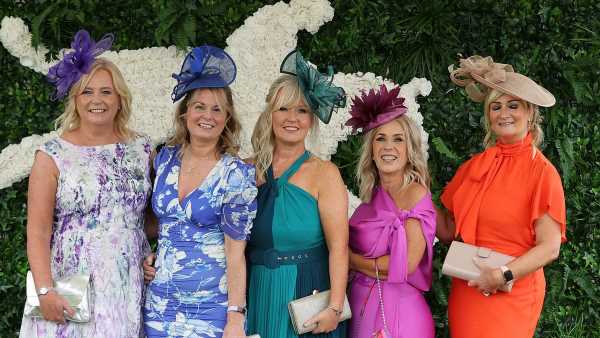 Racegoers opt for a sea of colour as they head to Ladies Day