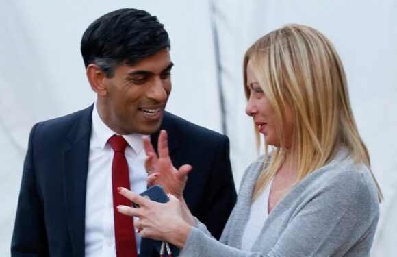 Rishi Sunak holds 'spritz summit' with Italian Prime Minister