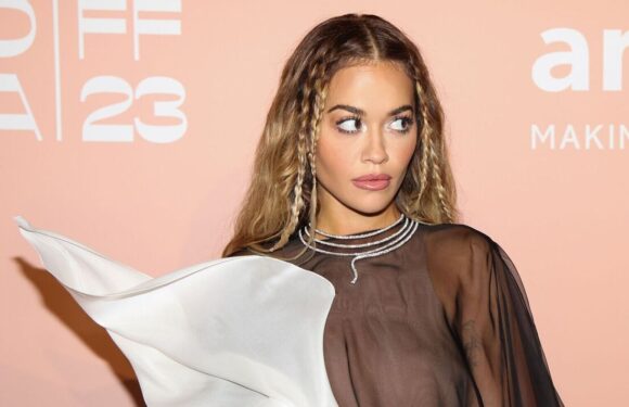 Rita Ora flashes thong in sheer gown as she attends amfAR gala in Venice