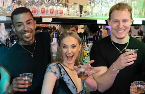 Sophie Turner downs shots on a wild night out days before divorce