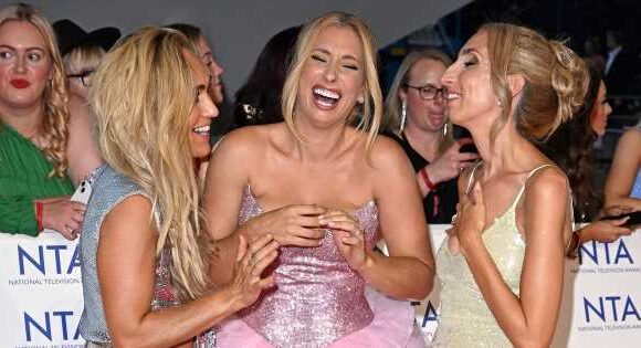 Stacey Solomon poses with unknown sister as she makes NTAs red carpet a family affair