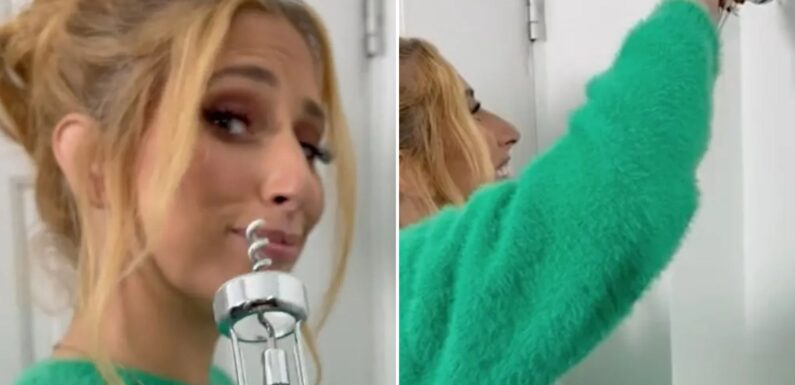 Stacey Solomon shares her genius hack to get wall plugs out, and all you need is a corkscrew | The Sun
