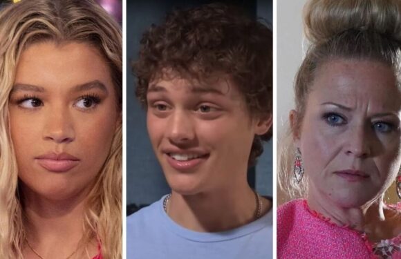 Strictlys Bobby Braziers being taught how to dance by EastEnders co-star