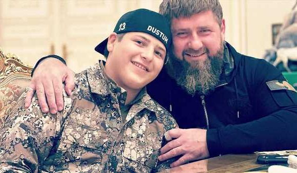 Teen son of Chechen warlord beats Ukrainian held for 'burning Koran'