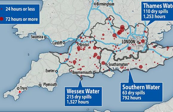 Three water companies 'illegally dumped sewage HUNDREDS of times'