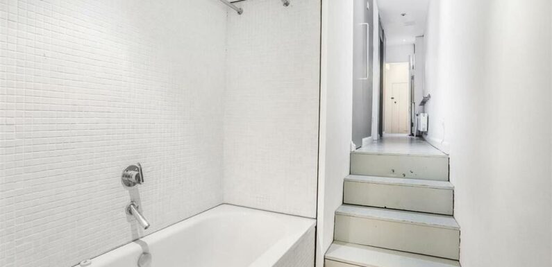 Tiny London flat with a bath in the hallway goes on sale for £475,000