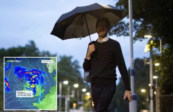 UK weather: Storm Agnes to batter Brits with warnings for travel chaos after torrential rain and 80mph winds | The Sun