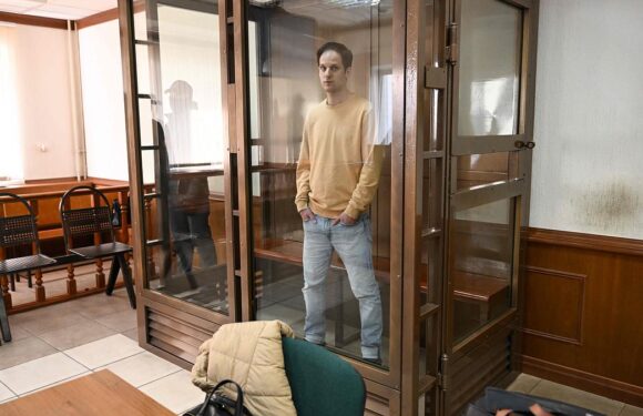 Wall Street Journal reporter Evan Gershkovich appears in Moscow court