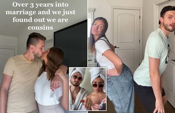 We've been married for three years – we just found out we're COUSINS
