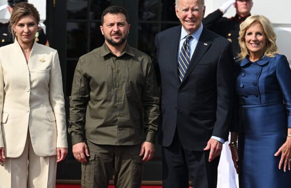Zelensky takes battle to White House: he and Olena meet Joe and Jill