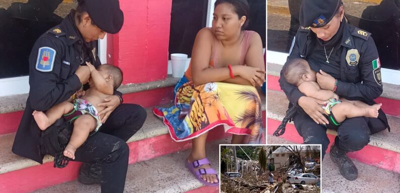 Acapulco cop breastfed baby boy who had gone 48 hours without eating