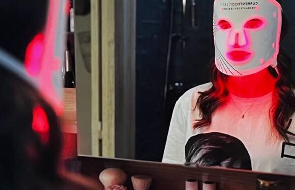 Anti-ageing LED face mask just like one worn in Emily in Paris now just £150 this Prime Day
