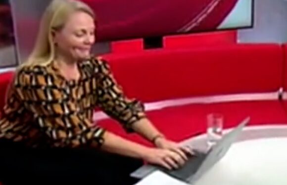 BBC viewers left cringing at moment newsreader begins 'fake typing'