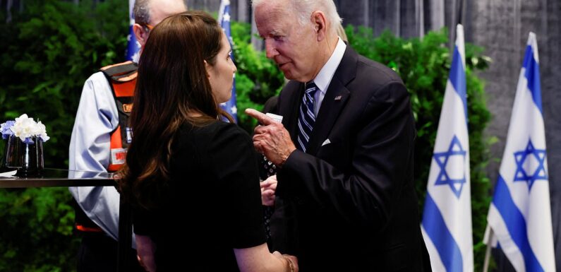 Biden recounts his family tragedy during Israel meet with responders
